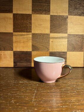 Mini Pink and And Gold Teacup